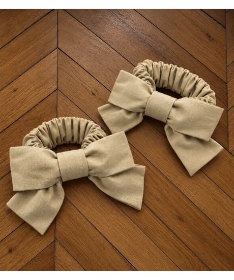ribbon bi-collar long trench