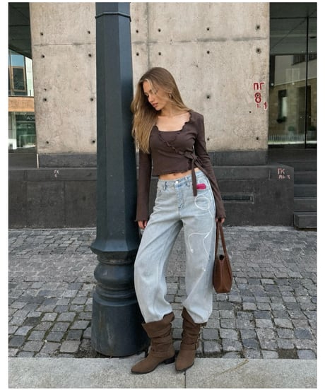 gelato touch cardigan＆cup cami / choco brown