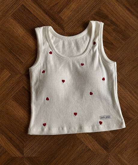 heart basic cup tank (2color)