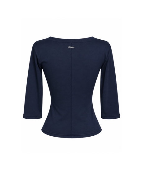 midi sleeve tee / navy