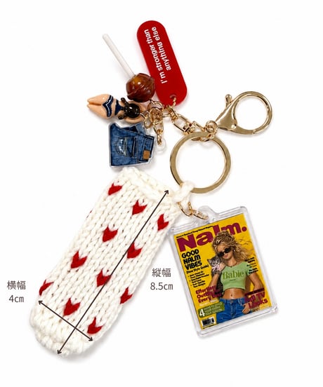 toy pop lip keyring / love letter