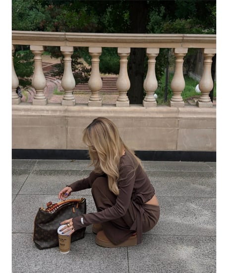gelato touch cardigan＆cup cami / choco brown