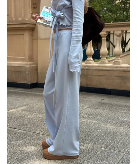 gelato touch cardigan＆cup cami / ice blue