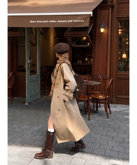 【pre】classic suede leather bag / brown