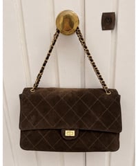 【pre】classic suede leather bag / brown