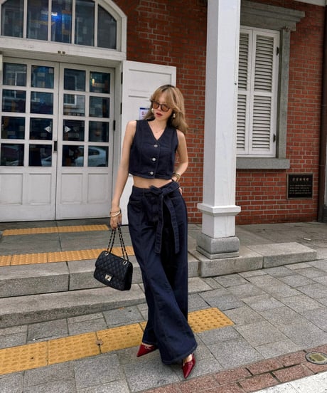 summer denim on denim set