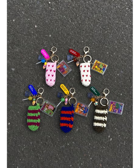 toy pop lip keyring / love letter