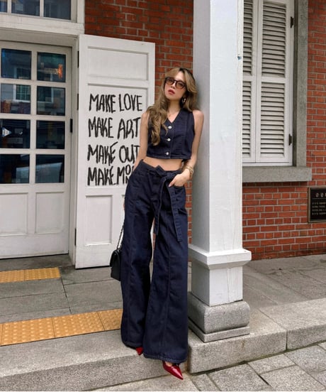 summer denim on denim set