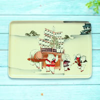 トレー(L) 折敷 30×21cm 【紬】わらべ祭り