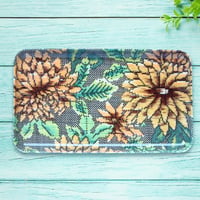 ミニトレー 21×12cm【紬】八重菊