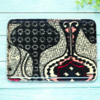 トレー(M)お盆 23×16cm【伊勢崎銘仙】花瓶と幾何学