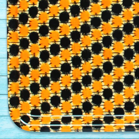 トレー(LL) 折敷 38×28cm【伊勢崎銘仙】ドット・ウェーブ