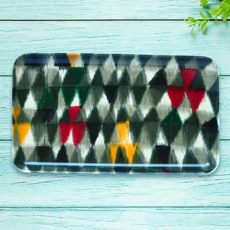 ミニトレー 21×12cm【伊勢崎銘仙】シックダイヤ