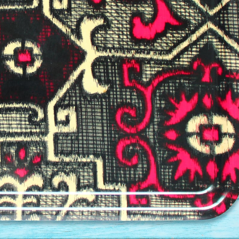 トレー(LL) 折敷 38×28cm【伊勢崎銘仙】バロック唐草 | 霜旦舎 定右