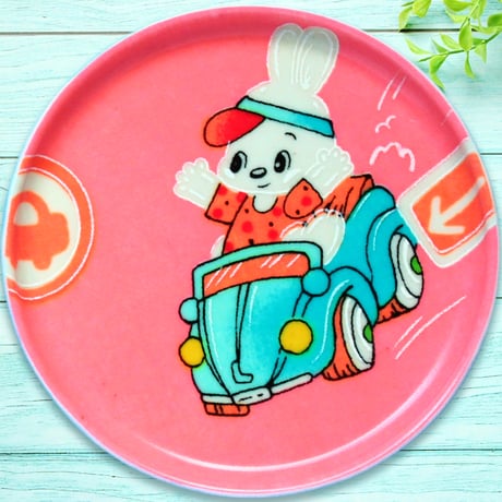 豆皿コースター(2枚セット) φ10cm【子供着物】どうぶつドライブ