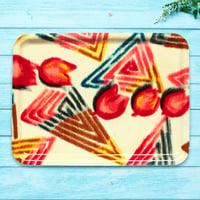 トレー(LL) 折敷 38×28cm【伊勢崎銘仙】チューリップ・モダン(B)