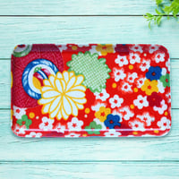 ミニトレー 21×12cm【長襦袢】菊と敷き梅