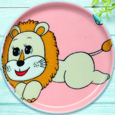 豆皿コースター(2枚セット) φ10cm【子供着物】ひなたぼっこ動物園