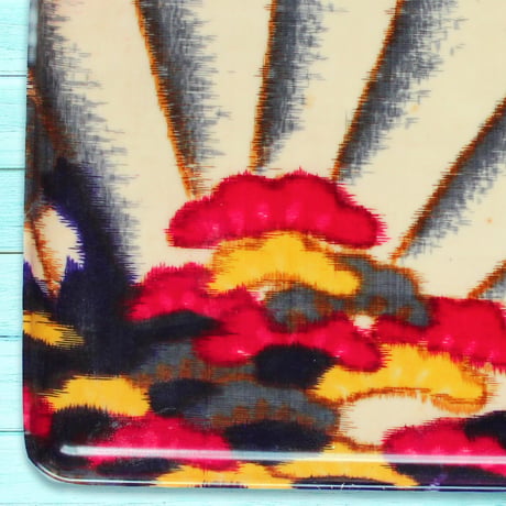 トレー(L) 折敷 30×21cm 【伊勢崎銘仙】扇グラフィック