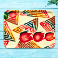トレー(LL) 折敷 38×28cm【伊勢崎銘仙】チューリップ・モダン(A)