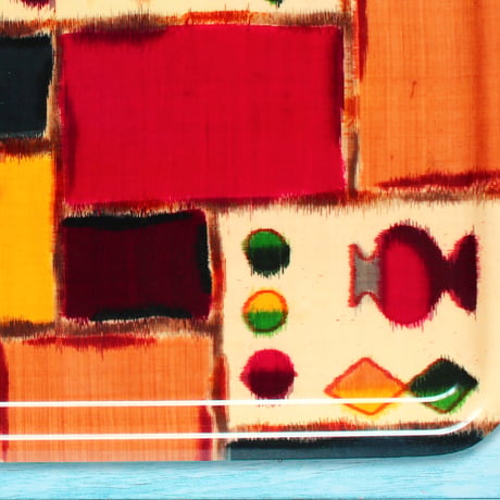 トレー(LL) 折敷 38×28cm【伊勢崎銘仙】ステンドグラス