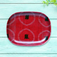 オーバル小皿 16×12cm【紬】実りの円