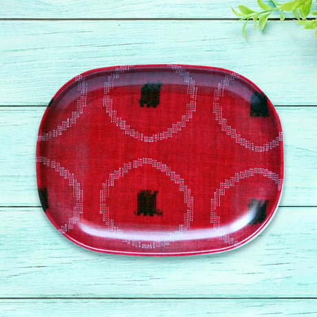 オーバル小皿 16×12cm【紬】実りの円