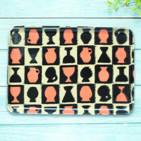 トレー(M)お盆 23×16cm【伊勢崎銘仙】銘仙トランプ