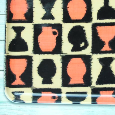 トレー(M)お盆 23×16cm【伊勢崎銘仙】銘仙トランプ