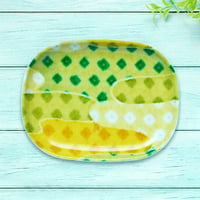 オーバル小皿 16×12cm【小紋】亀甲雲取り