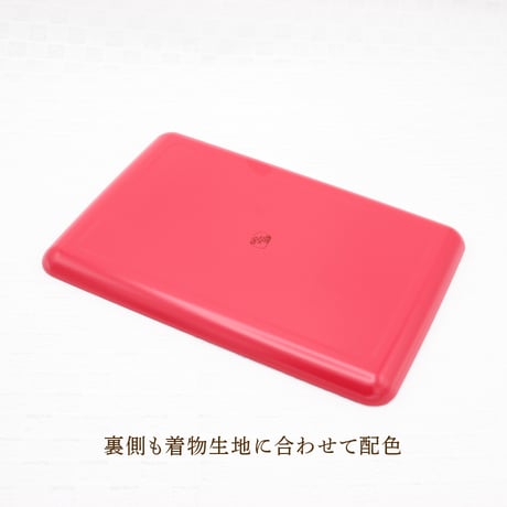 トレー(M)お盆 23×16cm【伊勢崎銘仙】花瓶と幾何学