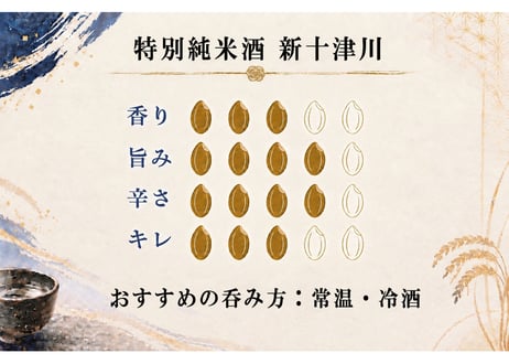 特別純米酒　新十津川　1800ml