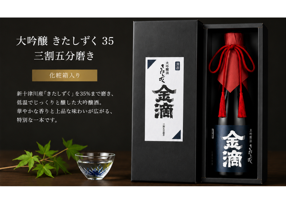 大吟醸酒 きたしずく35 720ml | 金滴ネットショップ
