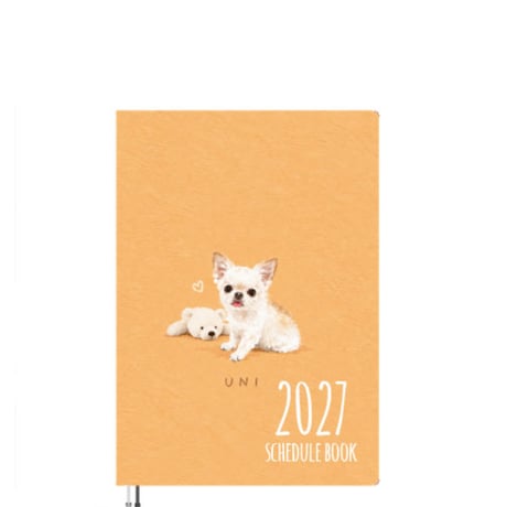 【予約販売】 うに&えび&とろ チワワ 犬 2027年 A5スケジュール帳 A527207