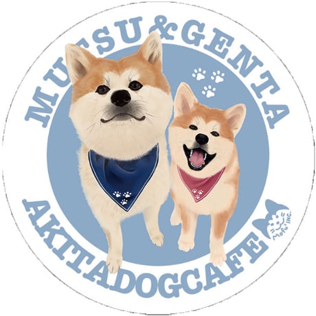 【予約販売】 秋田犬の陸奥 ステッカーNo30 3枚セット SU030NN