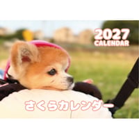 【予約販売】 さくら チワワ 犬 2027年 壁掛け カレンダー KK27075