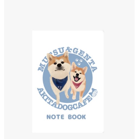 【予約販売】 秋田犬の陸奥 A5ノート帳 No17 No017NN