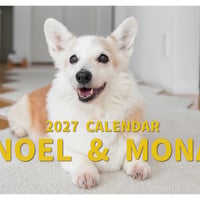 【予約販売】 ノエル＆モナ コーギー 犬 2027年 壁掛け カレンダー KK27264