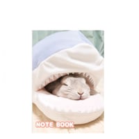 【予約販売】 コガラナ天パのうさハムch うさぎのぽぽちゃん A5ノート手帳 No024NN