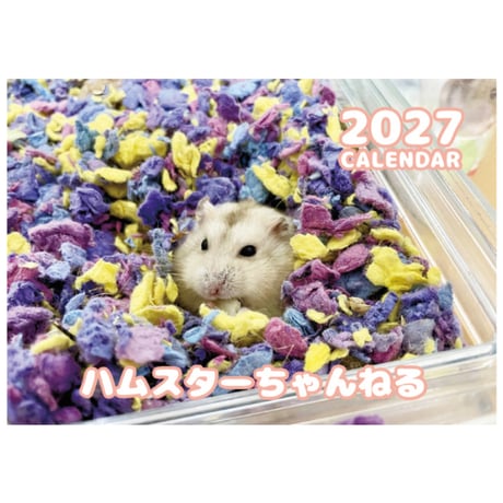 【予約販売】 ハムスターちゃんねる 2027年 壁掛け カレンダー KK27259