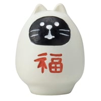 コンコンブル　福ねこだるま　白