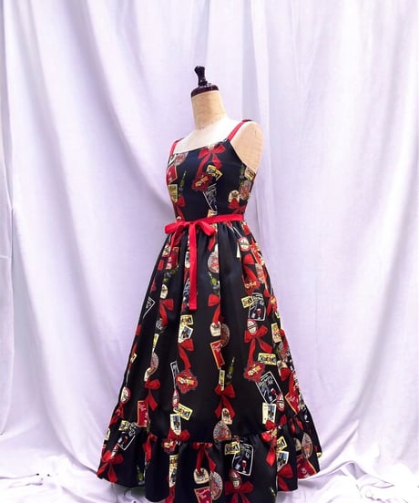 【Duo D】 Tipsy Ribbon Jumper Skirt