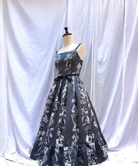 【Duo D】 Tipsy Ribbon Jumper Skirt