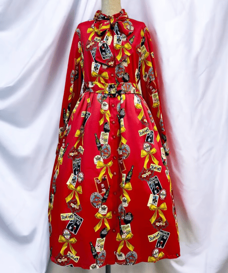 【Duo C】Tipsy Ribbon one-piece