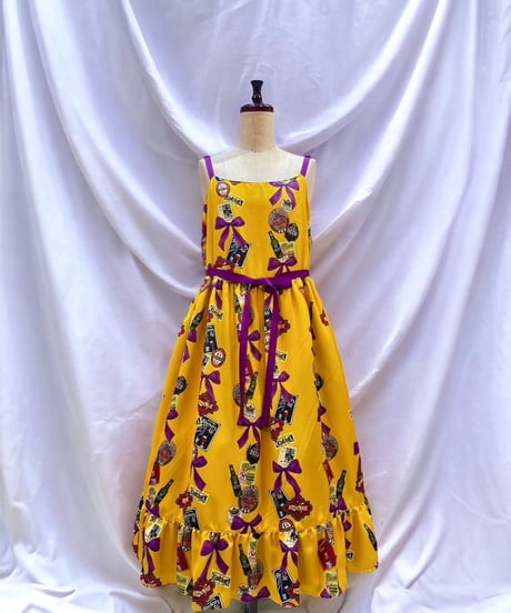 【Duo D】 Tipsy Ribbon Jumper Skirt