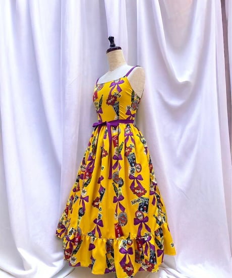 【Duo D】 Tipsy Ribbon Jumper Skirt