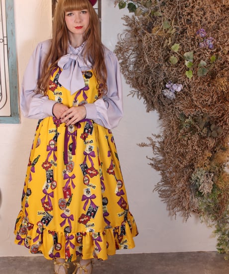 【Duo D】 Tipsy Ribbon Jumper Skirt
