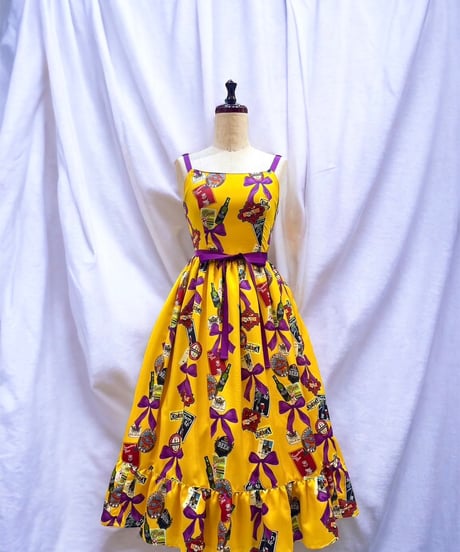 【Duo D】 Tipsy Ribbon Jumper Skirt
