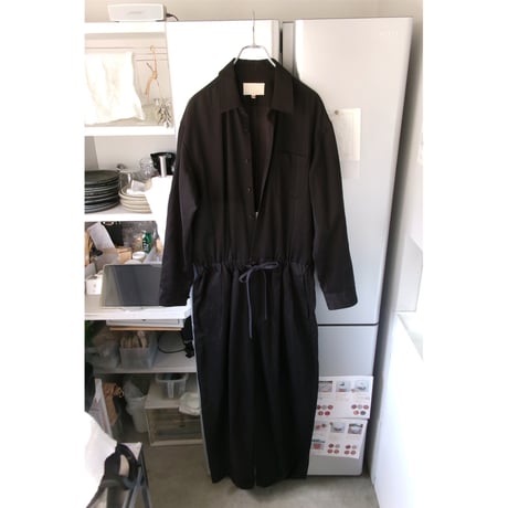 YOKO SAKAMOTO / JUMP SUIT (COTTON,CUPRO) *BROWN