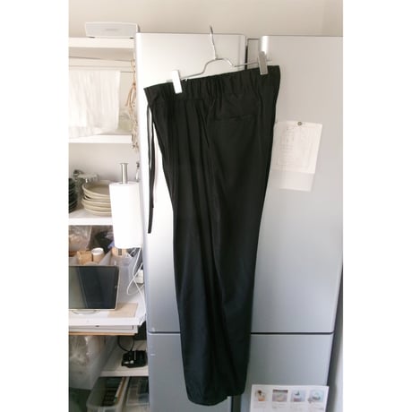 Blanc YM / Cupro Nylon Browsing Pants  *BLACK